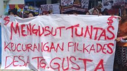Diduga Adanya Kecurangan Pilkades Tj Gusta “Aliansi Masyarakat Peduli Demokrasi” Geruduk Kantor Camat Sunggal Tuntut Berwenang Usut Tuntas